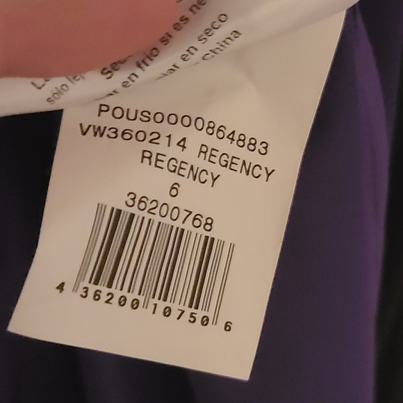 WHITE by Vera Wang V Neck Halter Gown with Sash - Picture 9 of 9